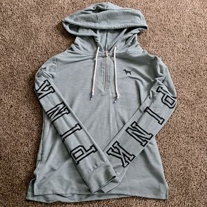 PINK xs Quarter Zip with Hoodie